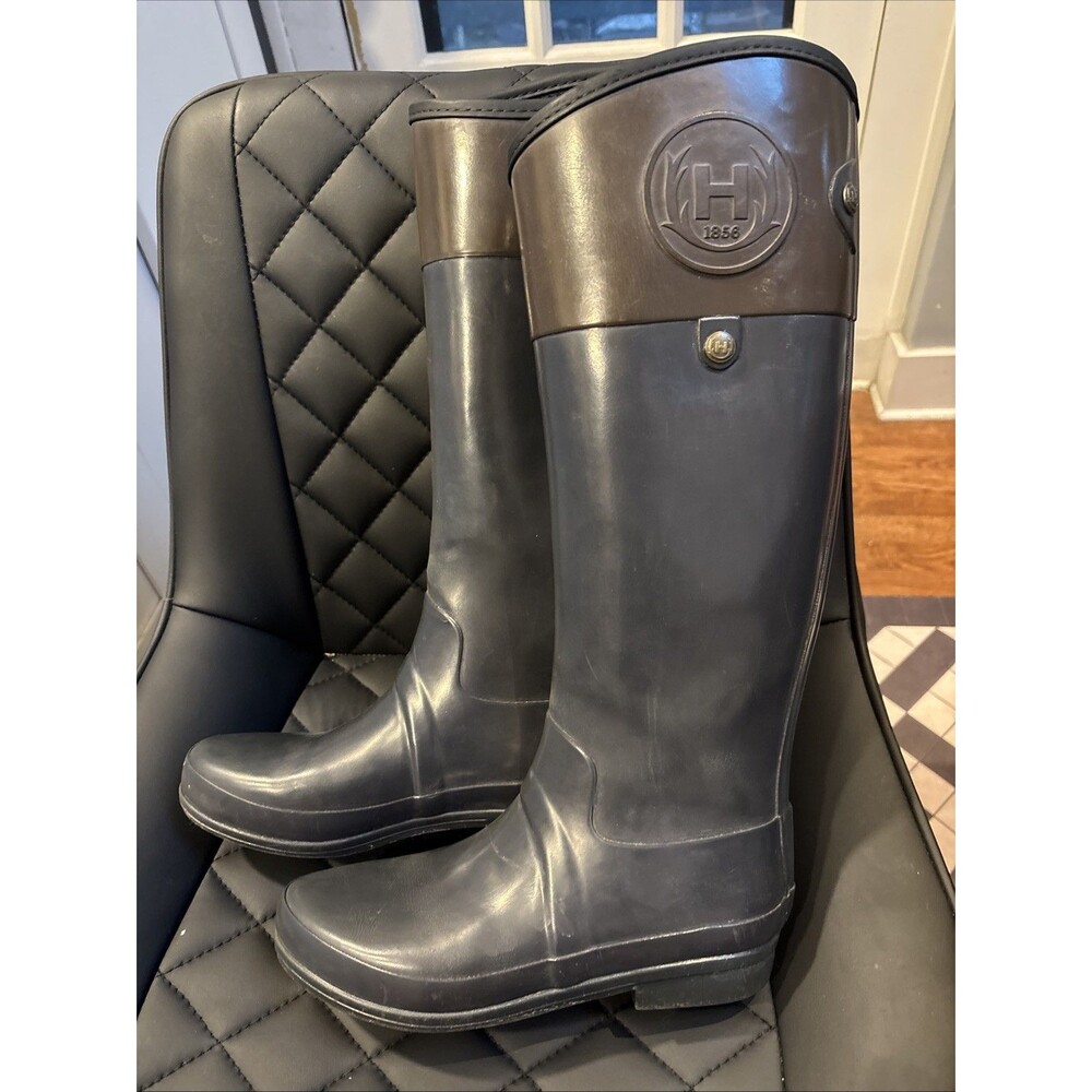 Hunter Sandhurst Carlyle Women Equestrian Rain Boots US 8 EU 39 UK 6